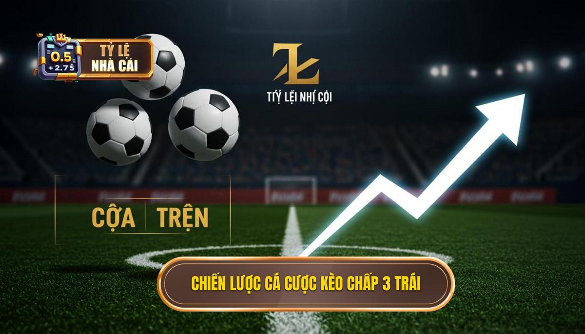 Chiến Lược Cá Cược Kèo Chấp 3 Trái Cho Cửa Trên (Đội Chấp)