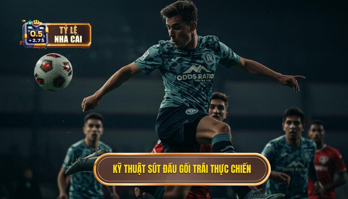 Kỹ thuật sút bóng bằng đầu gối trái trong các tình huống thực chiến