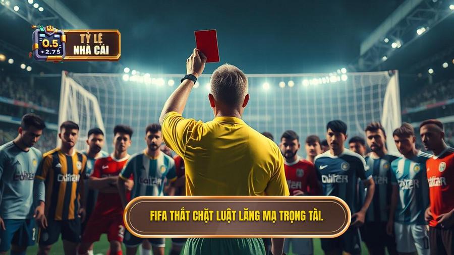1. FIFA thắt chặt luật lăng mạ trọng tài.