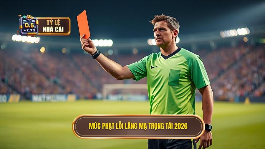 2. Mức phạt lỗi lăng mạ trọng tài 2026