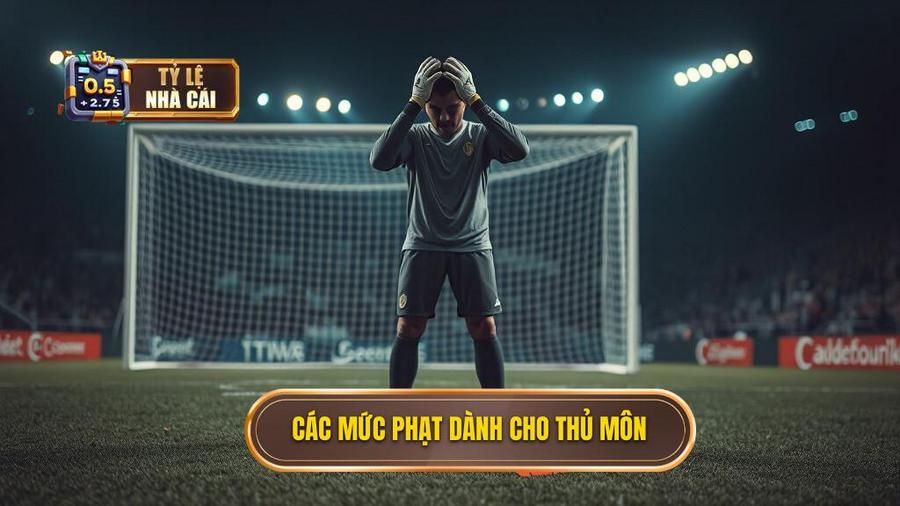 3. Các mức phạt dành cho thủ môn