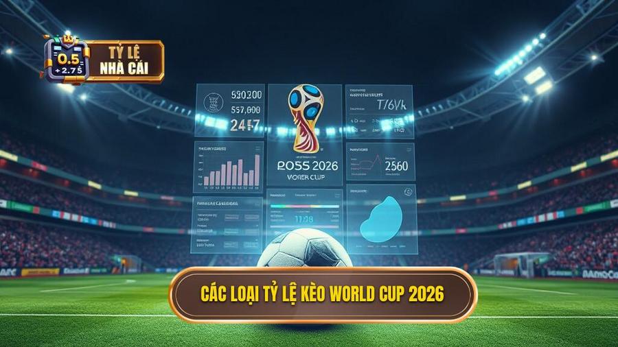 2. Các loại tỷ lệ kèo World Cup 2026