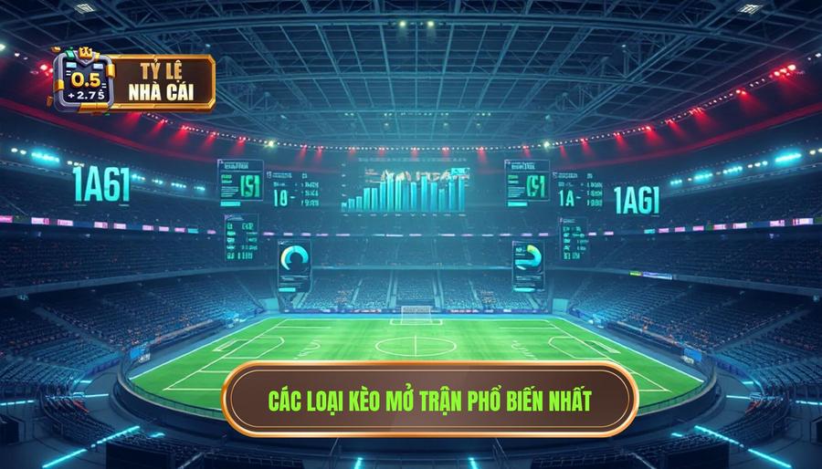 Các loại kèo mở trận phổ biến nhất